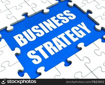 Business Strategy Showing Plan Thinking or Planning