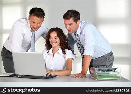 Business team working in the office