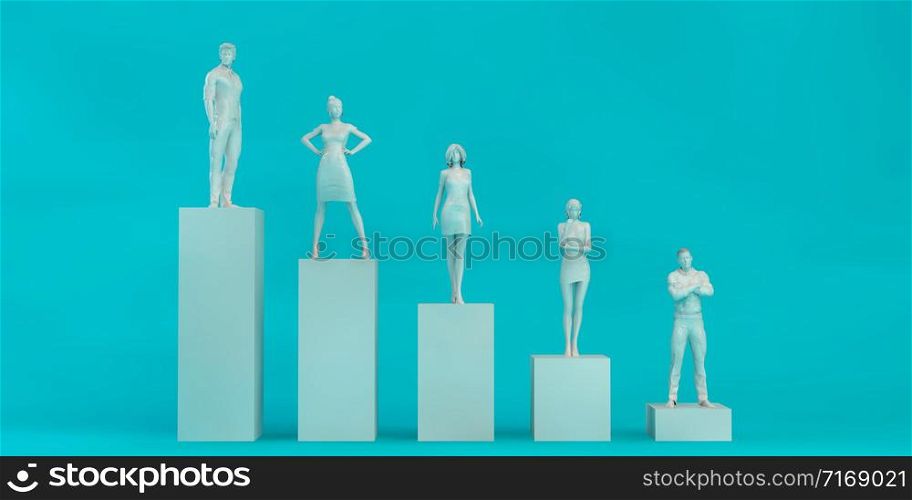 Business Teamwork and People Concept with Confident Pose. Business Teamwork and People Concept