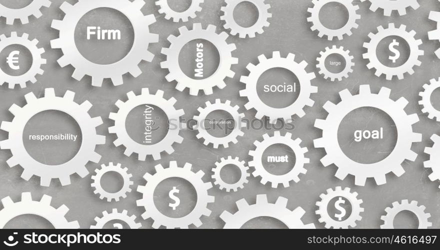 Business teamwork concept. Background conceptual image with gears mechanism as teamwork concept