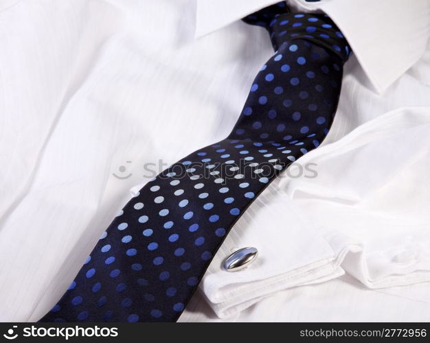 Business Tie and Cuff Link. Business tie and cuff link