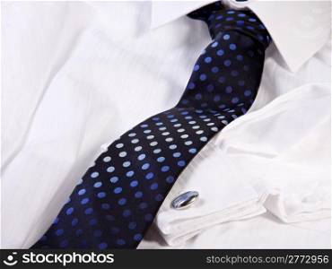 Business Tie and Cuff Link. Business tie and cuff link