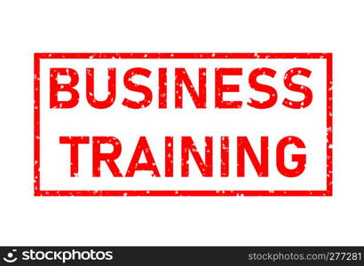business training red rubber stamp on white background. business training stamp sign. business training stamp.