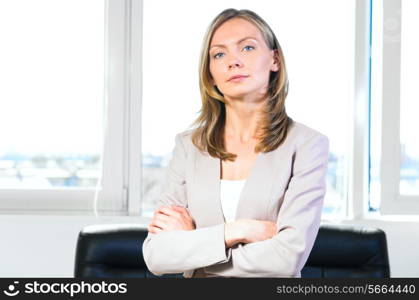 business woman in modern office