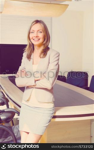 business woman in modern office
