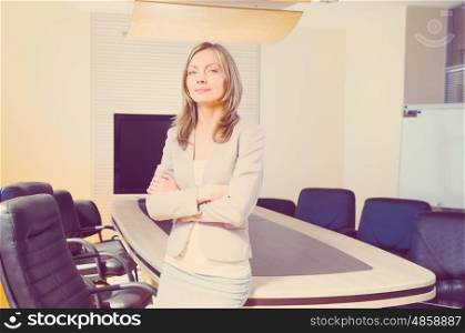 business woman in modern office. business woman