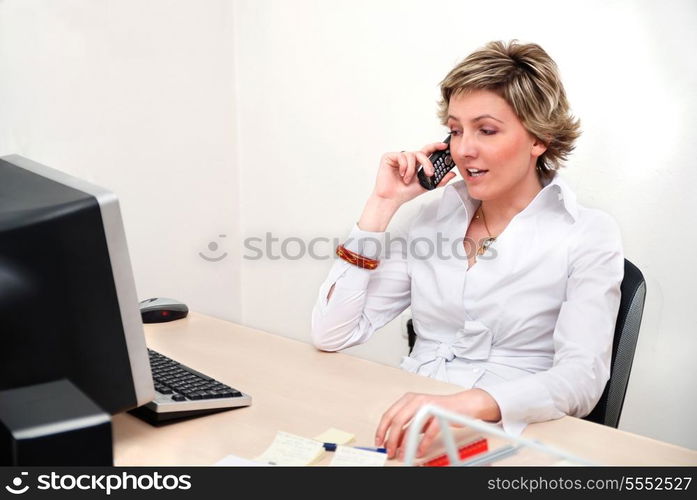 Business woman in office