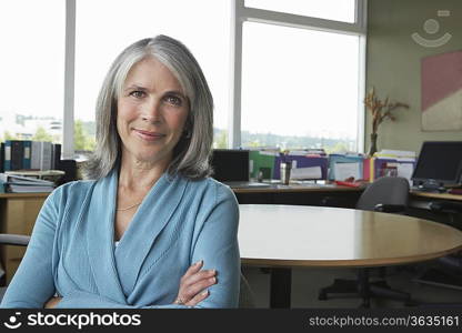 Business woman in office, portrait