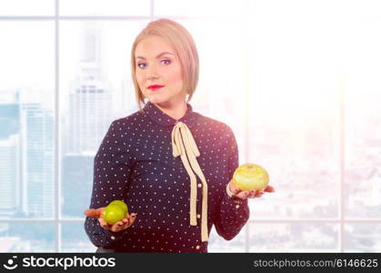 business woman portrait. young caucasian business woman portrait