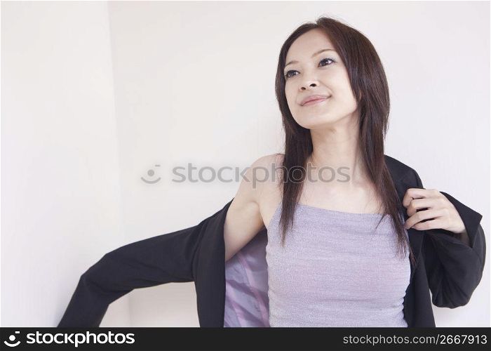business woman posing for camera