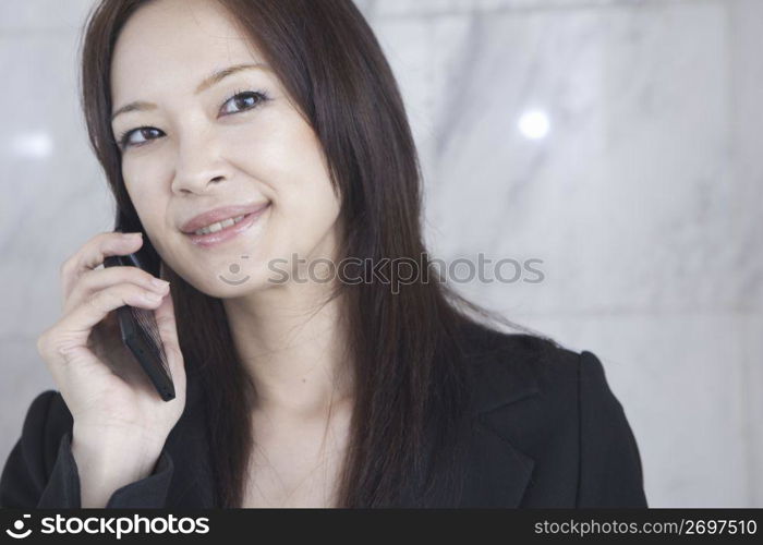 business woman posing for camera