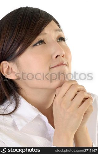 Business woman pray