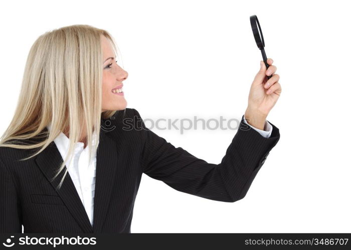 business woman search portrait isolated close up