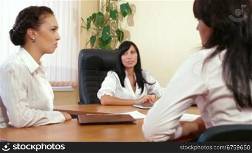 Business Women are Discussing in a Meeting