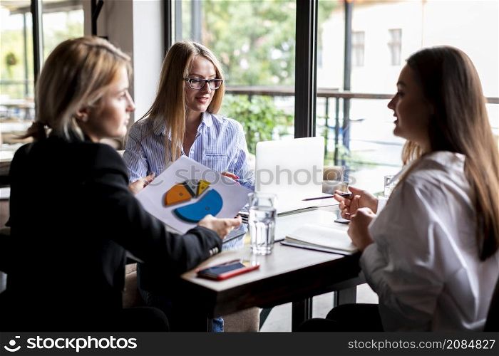 business women meeting work