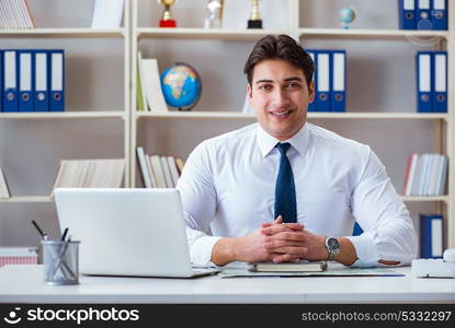 Businessman agent working in the office