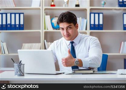 Businessman agent working in the office