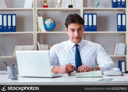 Businessman agent working in the office