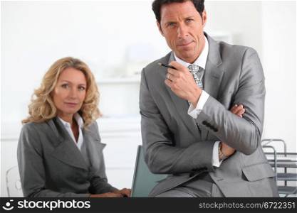 businessman and woman