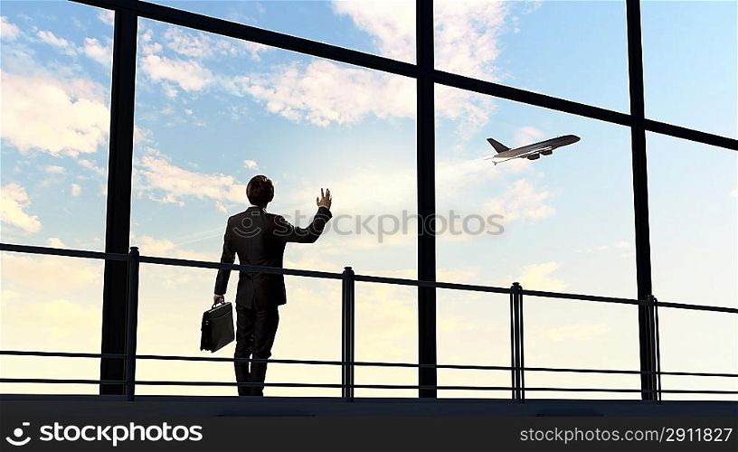 Businessman at airport