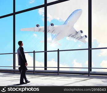 Businessman at airport