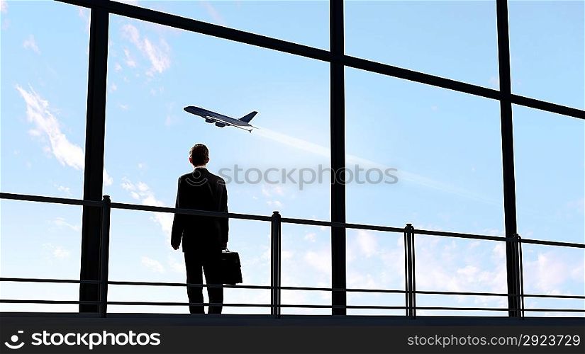Businessman at airport