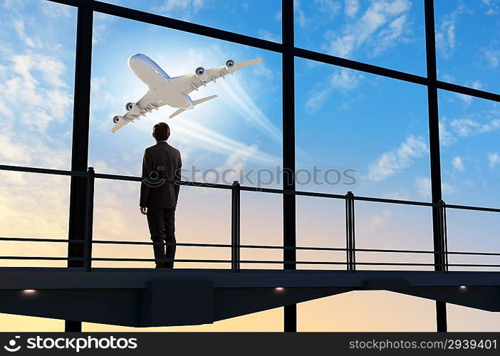 Businessman at airport