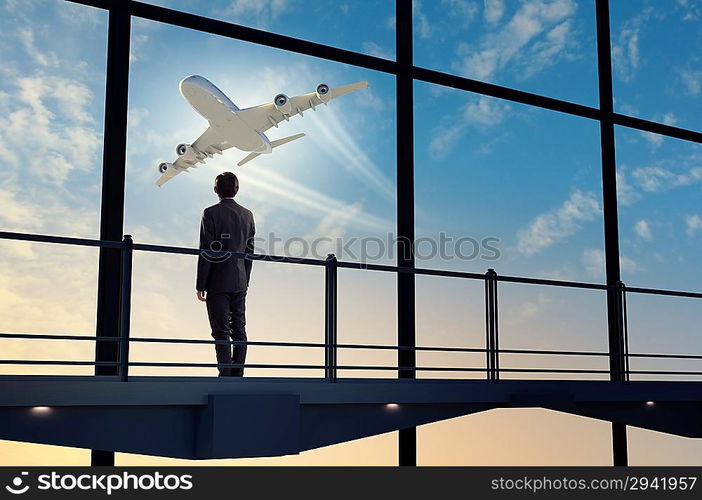 Businessman at airport