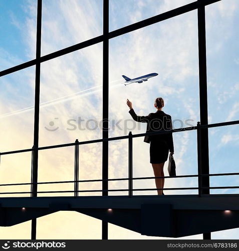 Businessman at airport