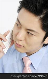 Businessman calling with a cell phone