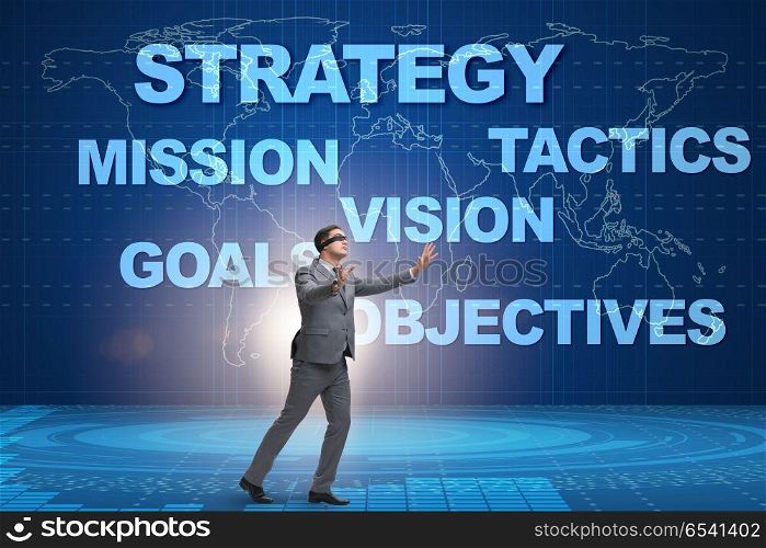 Businessman cannot understand corporate strategy