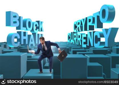 Businessman confused about all cryptocurrencies