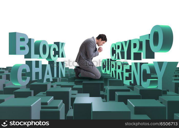 Businessman confused about all cryptocurrencies