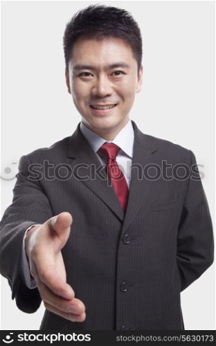 Businessman Extending His Hand