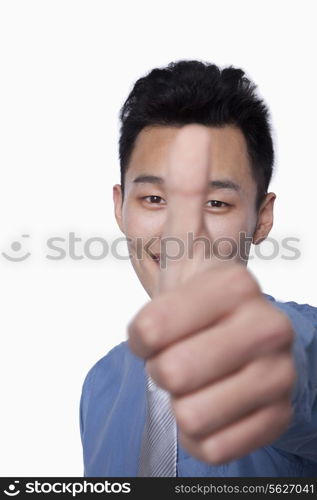 Businessman Giving Thumbs Up