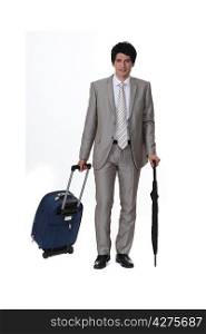 Businessman going on a trip