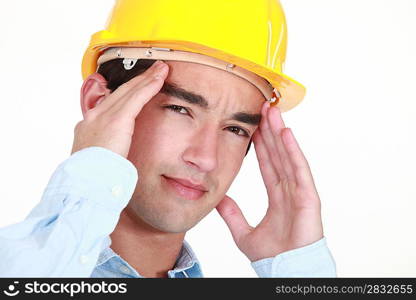 businessman having headache