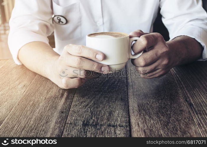 Businessman in a coffee shop