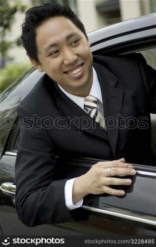 Businessman In Car