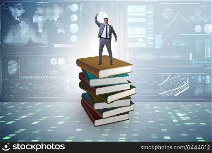 Businessman in executive education concept