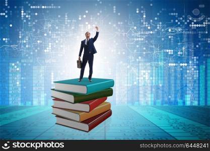 Businessman in executive education concept