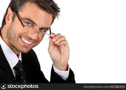 Businessman in glasses