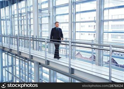 Businessman in Modern Building