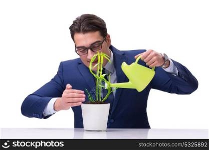 Businessman in new business concept