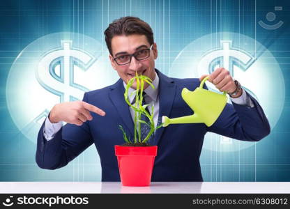 Businessman in new business concept