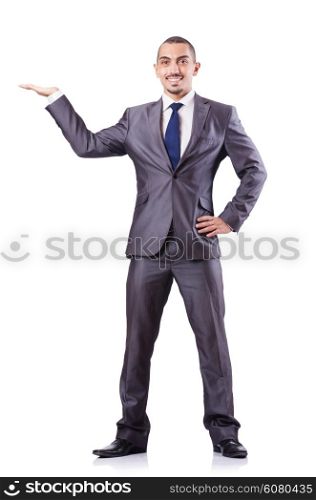 Businessman isolated on the white
