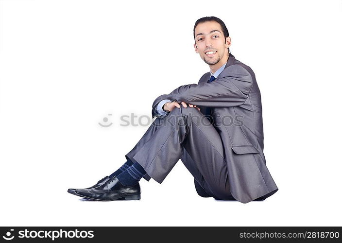 Businessman isolated on the white background