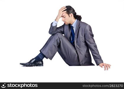 Businessman isolated on the white background