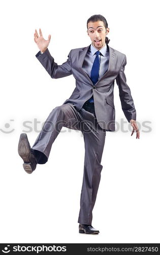 Businessman isolated on the white background