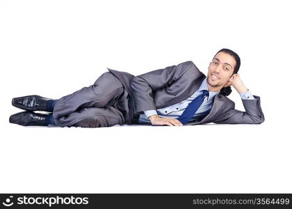 Businessman isolated on the white background